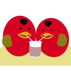 [LINEスタンプ] Q birds show