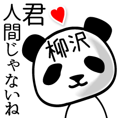 [LINEスタンプ] 柳沢■面白パンダ名前スタンプ