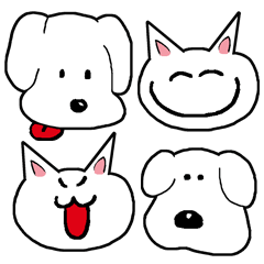 [LINEスタンプ] わんにゃん物語 日常でつかえる犬猫