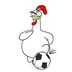 [LINEスタンプ] Chicken Bro Football