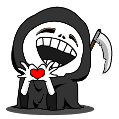 [LINEスタンプ] Grim reaper-1