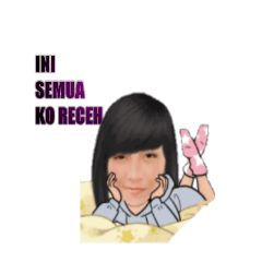 [LINEスタンプ] Cewe Kece GI Stiker Mahal