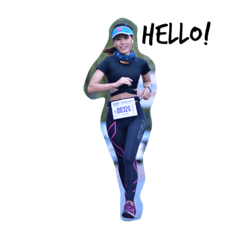 [LINEスタンプ] Chae Kyong Running