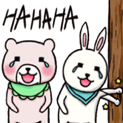 [LINEスタンプ] Cha Mi Bear＆A Pha Rabit