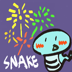 [LINEスタンプ] Snake's daily life