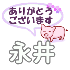 [LINEスタンプ] 永井「ながい」さん専用。日常会話