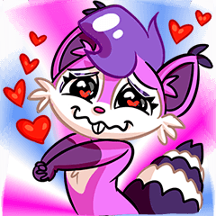 [LINEスタンプ] Violet the AstroSquirrel