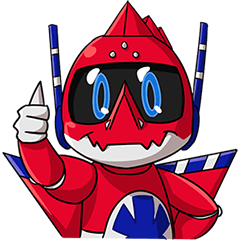 [LINEスタンプ] RED Robotic Emotional Dragon！