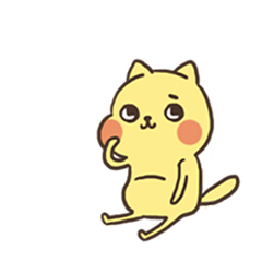 [LINEスタンプ] yellow cat cat