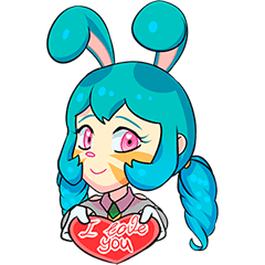 [LINEスタンプ] Pretty Bonnie in Love