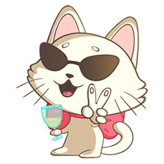 [LINEスタンプ] Nika lady-cat