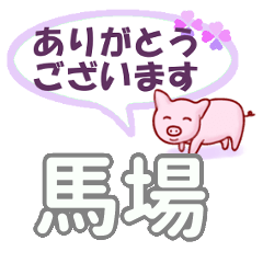 [LINEスタンプ] 馬場「ばば」さん専用。日常会話