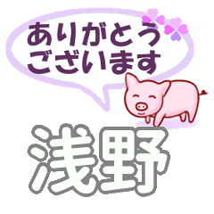 [LINEスタンプ] 浅野「あさの」さん専用。日常会話