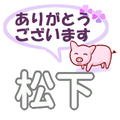 [LINEスタンプ] 松下「まつした」さん専用。日常会話