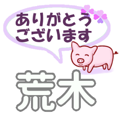 [LINEスタンプ] 荒木「あらき」さん専用。日常会話