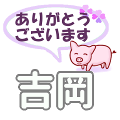 [LINEスタンプ] 吉岡「よしおか」さん専用。日常会話