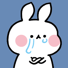 [LINEスタンプ] Cry Cry Rabbit