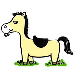 [LINEスタンプ] Runaway Horse Mr. JOE