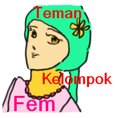 [LINEスタンプ] Indonesian women's sticker