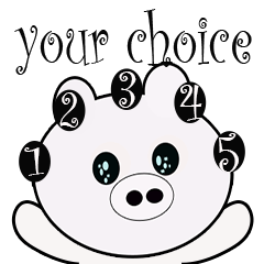 [LINEスタンプ] Love funny white pig