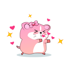 [LINEスタンプ] Lovely Candy Hamsters (V4)
