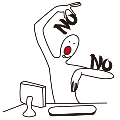 [LINEスタンプ] No！ man