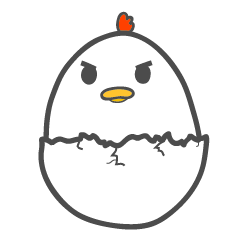 [LINEスタンプ] It's chicken egg