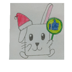 [LINEスタンプ] Hand drawn rabbit