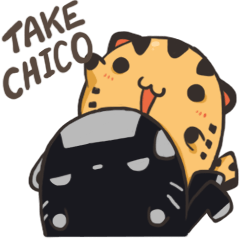 [LINEスタンプ] Take ＆ Chico