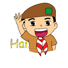 [LINEスタンプ] Boy Scout Cute