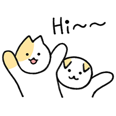 [LINEスタンプ] 素敵なツインチーズの猫