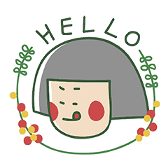 [LINEスタンプ] Hello！short hair girl！