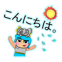 [LINEスタンプ] Seke^^...11Love Elephant.