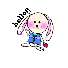 [LINEスタンプ] たれ耳うさぎのめめちゃん