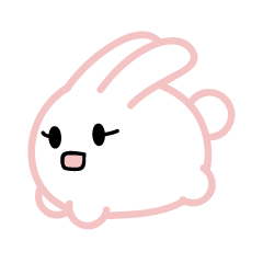 [LINEスタンプ] A tiny little bunny(KR)