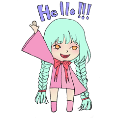 [LINEスタンプ] The pink witch"Irish"