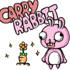 [LINEスタンプ] CarryRabbit