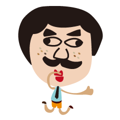 [LINEスタンプ] Ugly ＆ Cute man