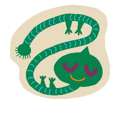 [LINEスタンプ] Earthworm Family