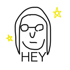 [LINEスタンプ] ya Self-portrait stamp