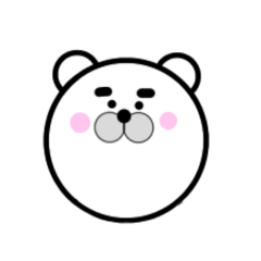 [LINEスタンプ] 無表情クマさんの色々