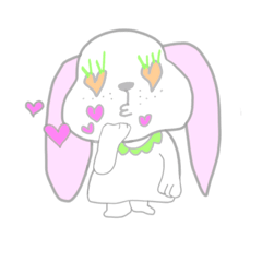[LINEスタンプ] Carrot Power Bunny,Carrotty！