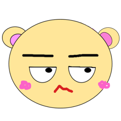 [LINEスタンプ] ふてくされぐま