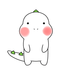 [LINEスタンプ] vegan dinosaur KuKu