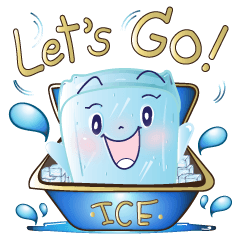 [LINEスタンプ] Gold Ice