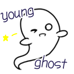 [LINEスタンプ] 若者幽霊ちゃん