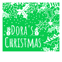 [LINEスタンプ] Dora's Christmas