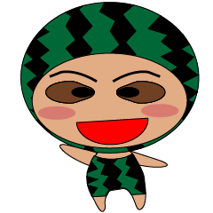 [LINEスタンプ] Interesting watermelon