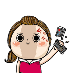 [LINEスタンプ] The girl's response