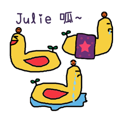 [LINEスタンプ] Julie's Do Do Duck